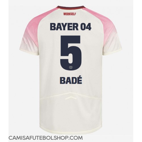 Camisa de time de futebol Bayer Leverkusen Loic Bade #5 Replicas 2º Equipamento 2025-26 Manga Curta
